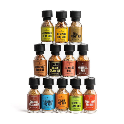 12 Pack Spices Gift Set – Essential Seasoning Collection with Spice Jars – Kitchen Spice Rack Must-Have – Ideal Home Essentials for Cooking, Grilling & Everyday Meals