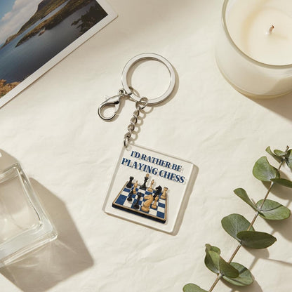 Hobby Gifts Acrylic Keychain, Graduation Inspirational Gifts Chess Skiing Karate Climbing