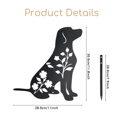 Labrador Retriever Garden Stake - Durable Outdoor Dog Statue for Lawn Décor
