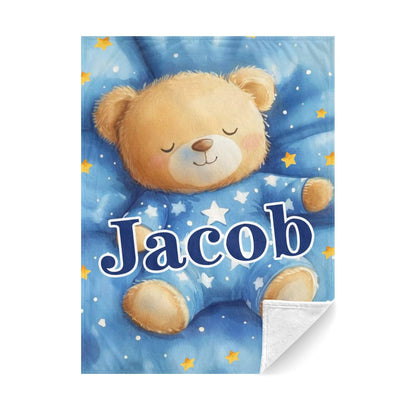 Ship Next Day, Personalized Baby Blanket for Boys Girls:Made in USA, Custom Baby Blanket with Name Soft Plush Flannel, Easter Christmas Brithday Gifts for Baby Shower Kids Toddlers Newborn
