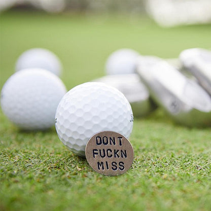 BWESOO Adult Humor Novelty Golf Ball Markers Funny Golf Ball Marker for Men with Funny Words Unique Golf Gag Gifts for Men or Women Golfers,On-Course Accessories,Golf