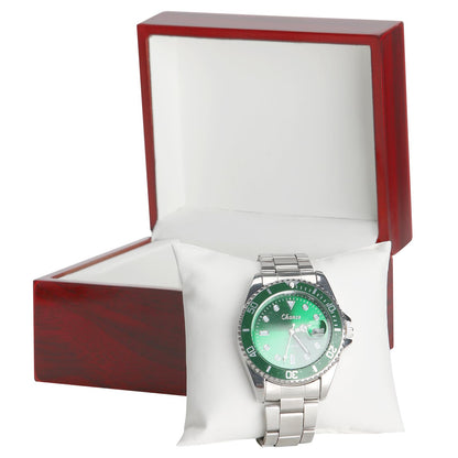 Wooden Single Watch Gift Box with Pillow, Wood Wristwatch Wrist Watch Case Storage Box for Christmas, Birthdays, Anniversary (Wood Color B)