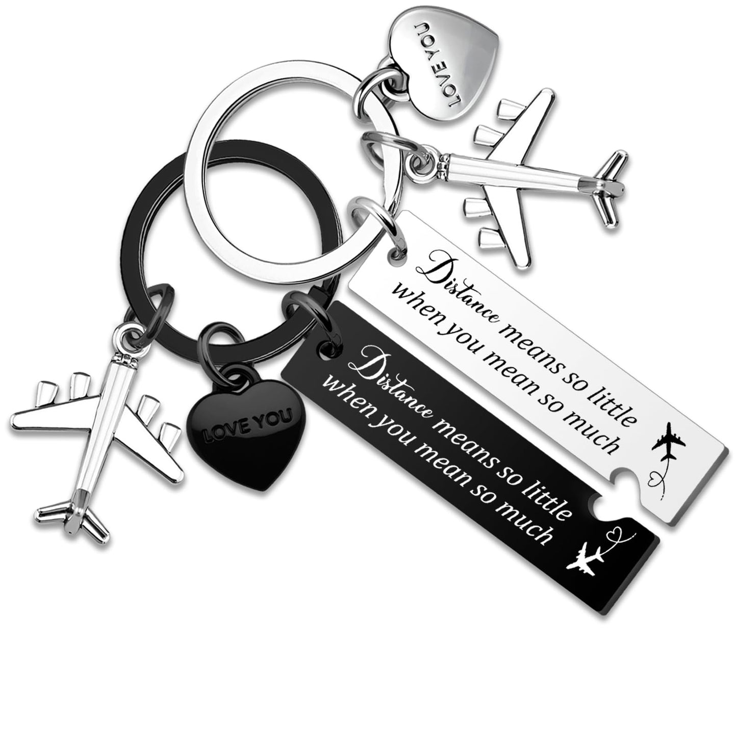 Long Distance Relationship Gifts For Couple Gifts For Boyfriend Girlfriend 2 Pcs Matching Keychains For Couples National Girlfriends Day Gift Him And Her Couple Gift Anniversary Valentine's Day