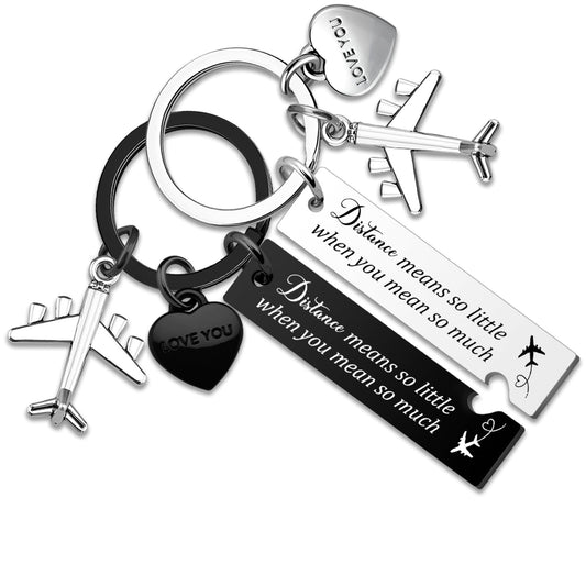 Long Distance Relationship Gifts For Couple Gifts For Boyfriend Girlfriend 2 Pcs Matching Keychains For Couples National Girlfriends Day Gift Him And Her Couple Gift Anniversary Valentine's Day