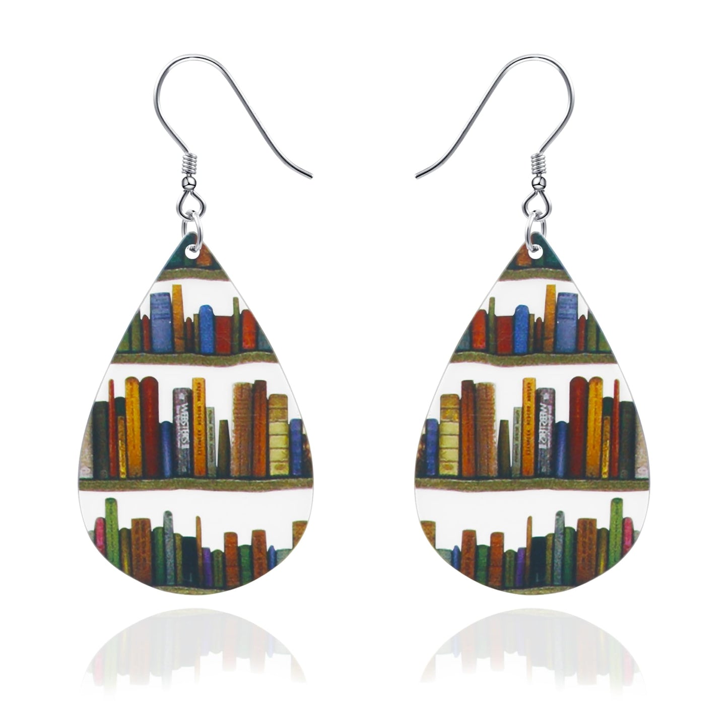 DAYANEY Teacher Earrings for Women as Teacher Appreciation Retirement Gifts, Book Cat Pencil Librarian School Earrings as Book Lovers Readers Bookish Gifts for Teachers Students Women Birthday Gift