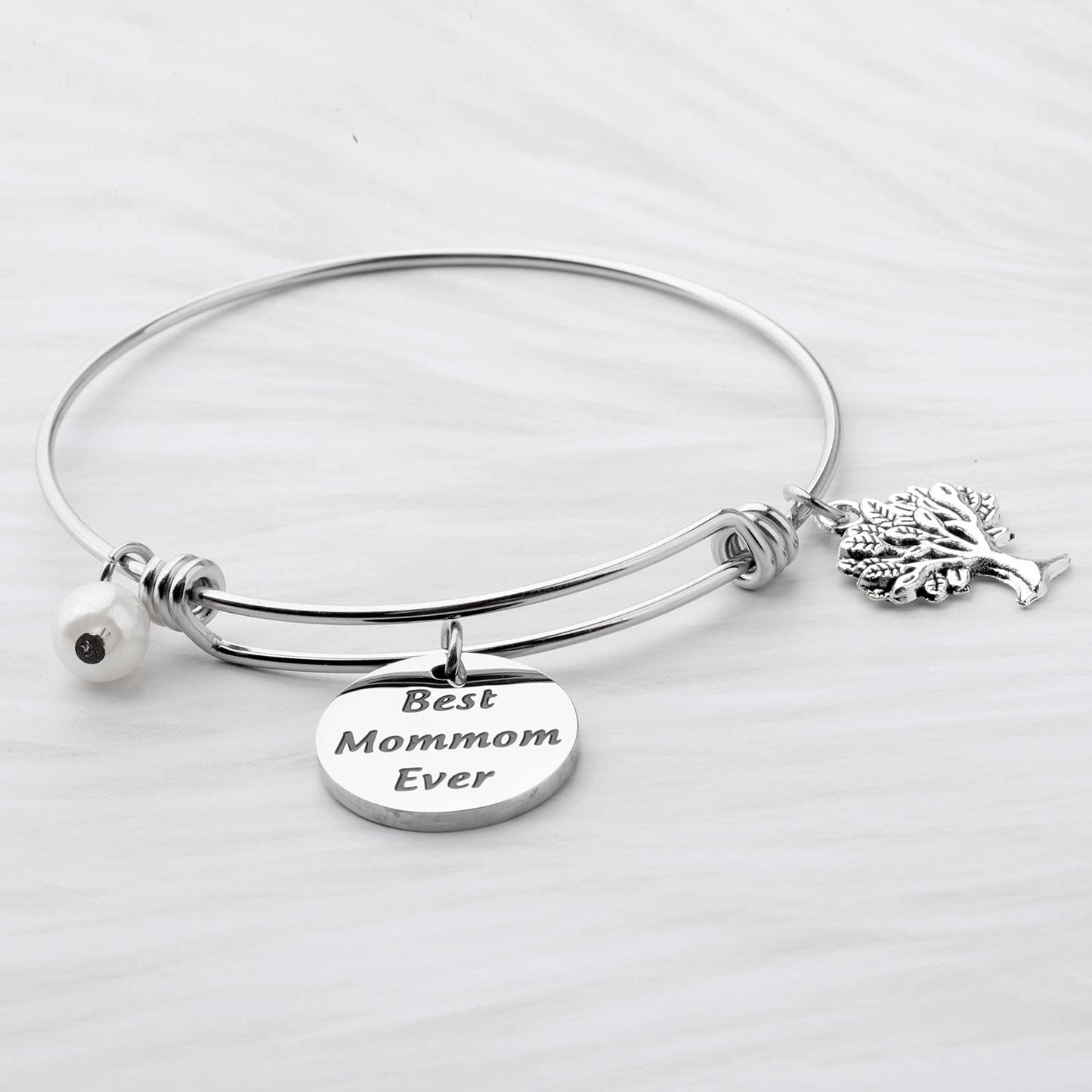 CENWA MomMom Birthday Gift Bracelet - MomMom Jewelry 'Best Mom Ever'