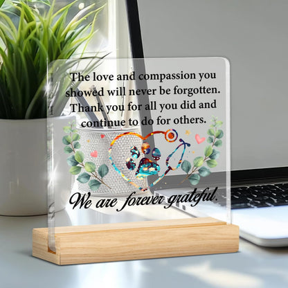 Vet Veterinarian Gifts, Thank You Appreciation Gifts for Veterinarians Veterinary Vet Tech Animal Doctor, Veterinarian Clear Acrylic Desk Decorative Sign Decor