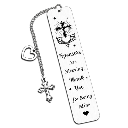 Catholic Confirmation Sponsor Gifts for Women 2026, Mothers Day Catholic Bookmark Gifts for Godmother Confirmation Sponsor Women Christian Confirmations Gift, Thank You Appreciation Gift for Sponsors