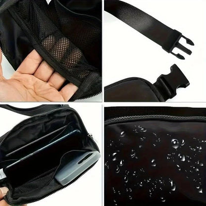 Dr Pepper Mini Crossbody Sling Bag Chest Bag Fanny Pack Running for Men Women Workout Travelling,Minimalist Chest Shoulder Pack,Lightweight Casual Waist Fanny Pack for Travel, Daily Use