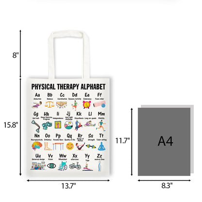 Mental Health Tote Bag for Women, Psychology Gifts for Counselor Therapist Canvas Tote Bag Double-Sided Print