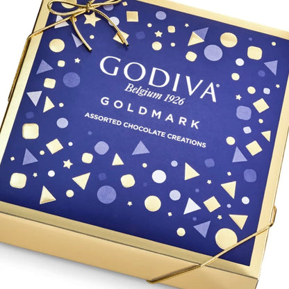 Godiva Chocolatier Goldmark Assorted Chocolate Gift Box, Premium Chocolate, Chocolate Treats, Great as a Gift, 9 pc, 3.8 Ounce