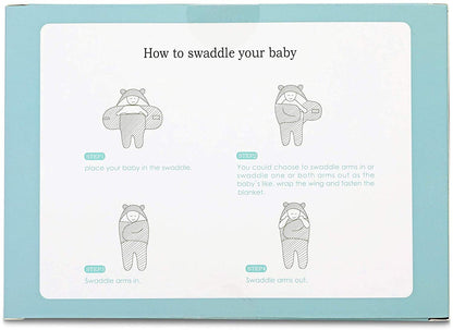 BlueMello Baby Bear Swaddle Blanket | Ultra-Soft Plush Essential for Infant 0-6 Months | Receiving Swaddling Wrap White | Ideal Newborn Registry and Toddler Accessories | Perfect Baby Boy Shower Gift