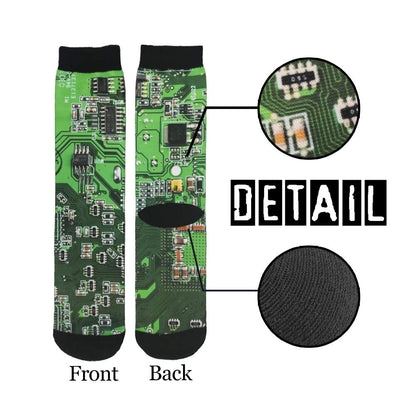 Unisex Adult Fun Cool 3D Print Colorful Athletic Sport Novelty Crew Tube Socks