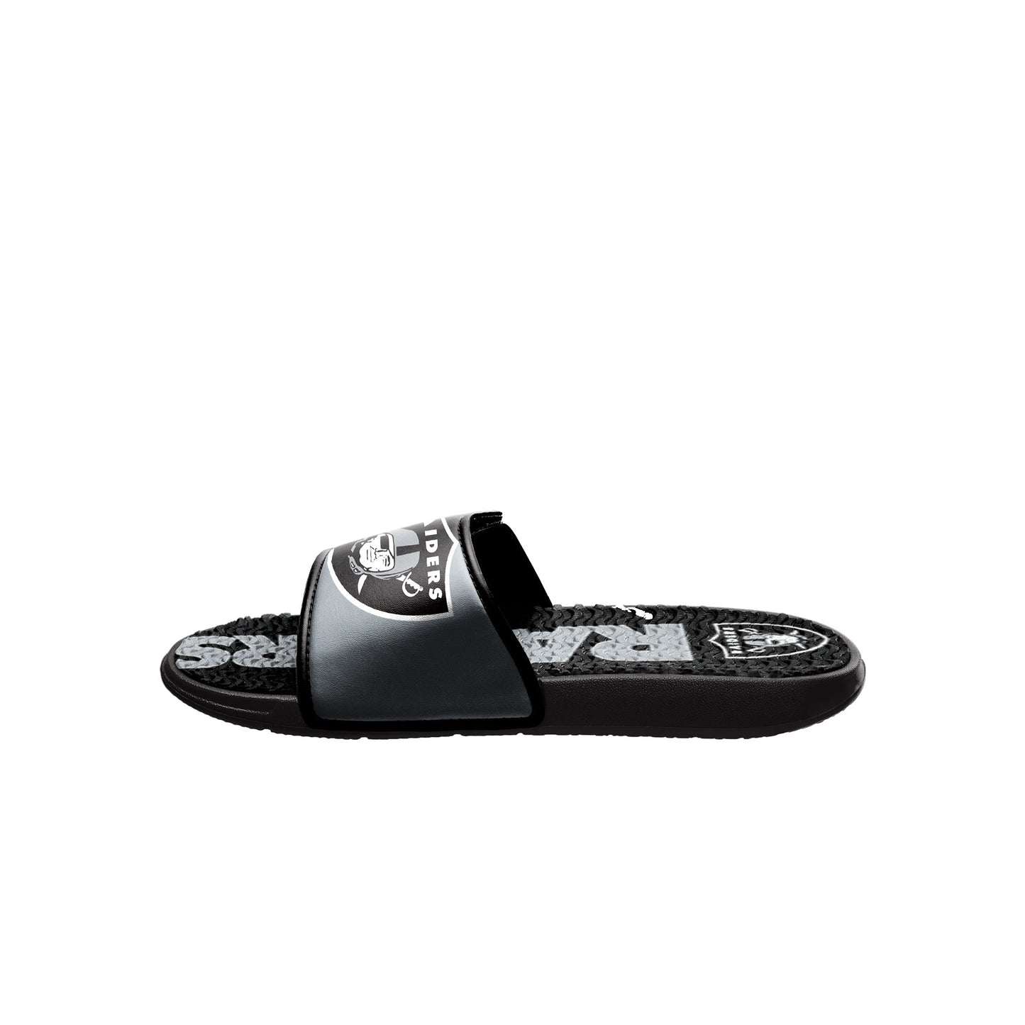 FOCO mens NFL Team Logo Athletic Sport Shower Flip Flop Sandals Gel Slides