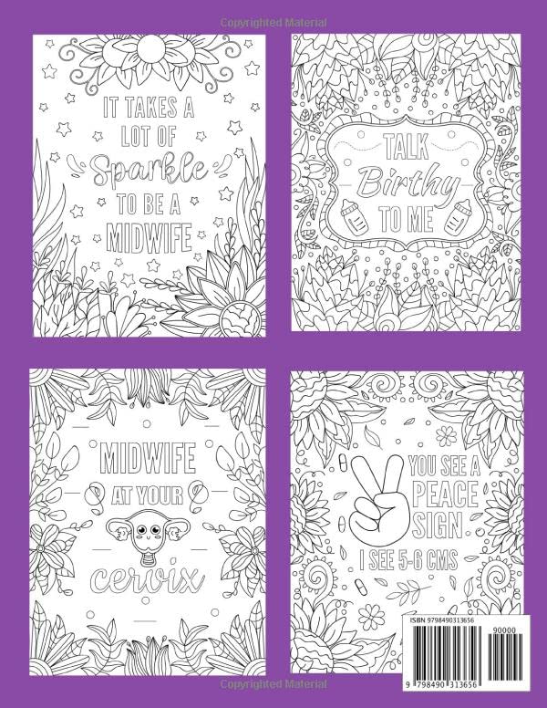 Midwife Coloring Book: Funny and Relatable Coloring Book Gift