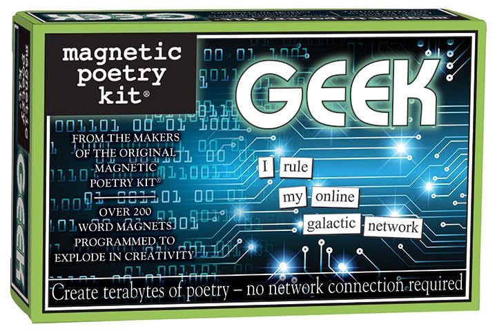 Magnetic Poetry - Geek Kit - Words for Refrigerator - Write Poems and Letters on the Fridge - Made in the USA