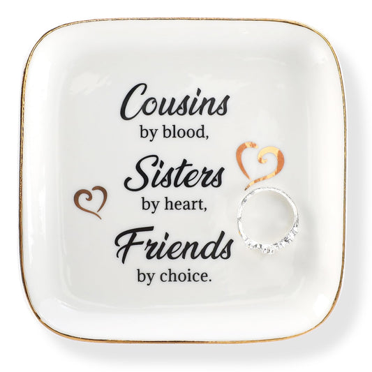 Ring Dish Jewelry Tray for Friend Mom Sister Maid of Honor,Birthday Mother's Day Christmas Gifts