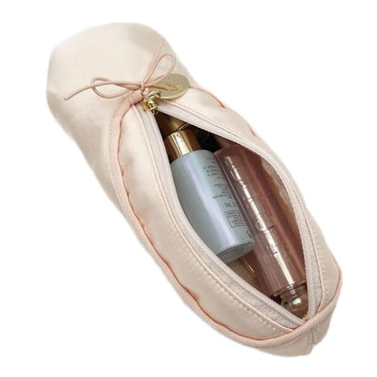 Ballet Dance Shoe Makeup Bag For Little Girls, Ballerina Slipper Makeup Pouch Bag, Ballet Pointe Shoes Gifts (Pink)