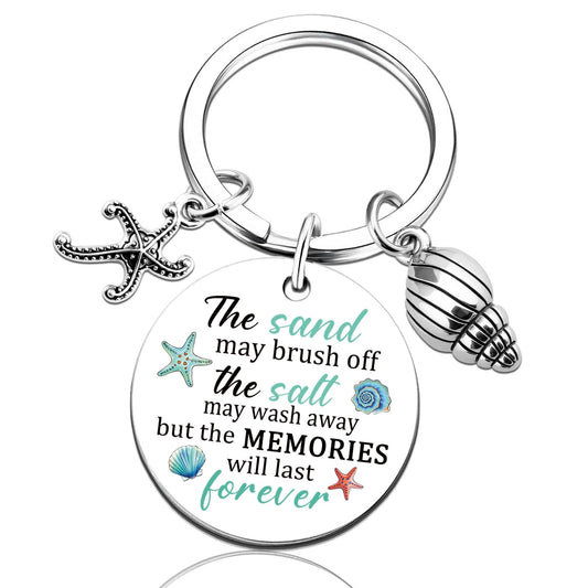 Beach Gifts for Women Beach Keychain Beachy Stuff Beachy Accessories for Women Birthday Gift for Woman Teen Girl Ocean Decor Summer Accessories Christmas Graduation Gift for Woman