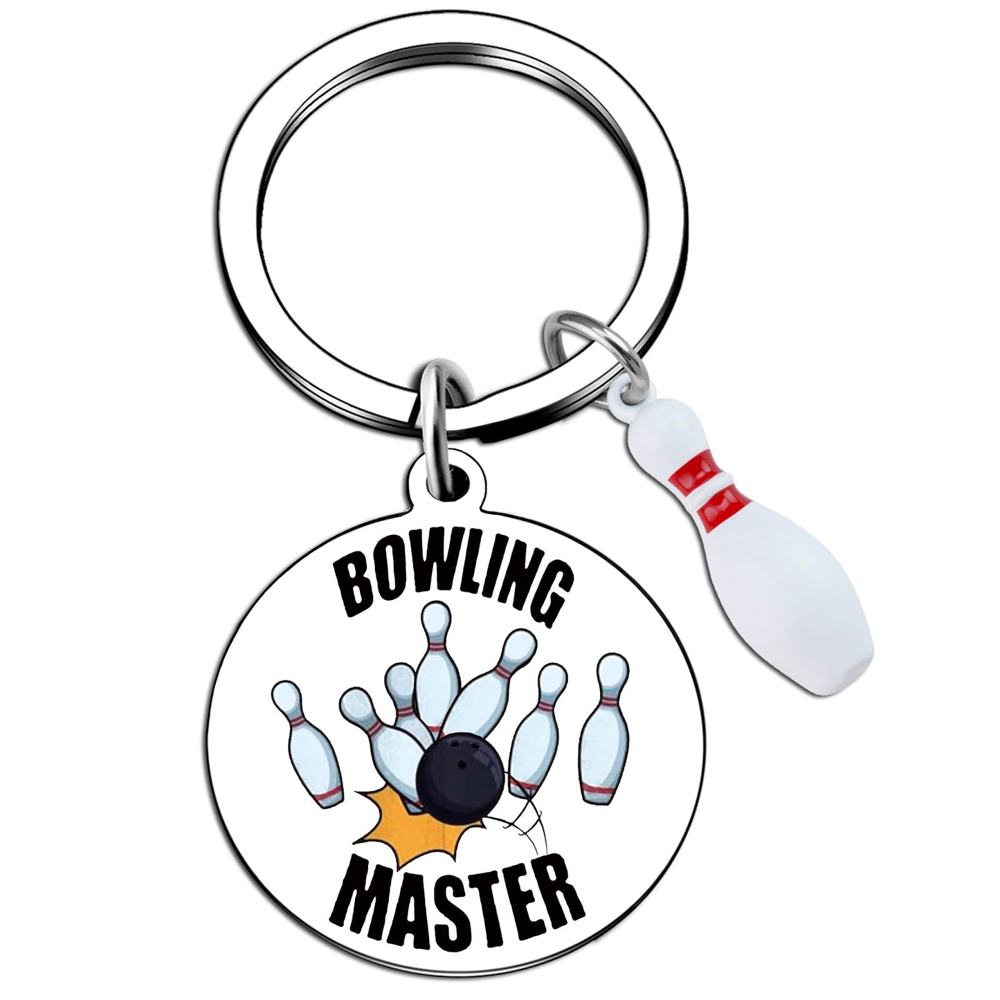 Bowling Gifts Cool Accessories for Men Bowling Lovers Keychain Party Favors for Bowlers Inspirational Gifts for Bowling Players