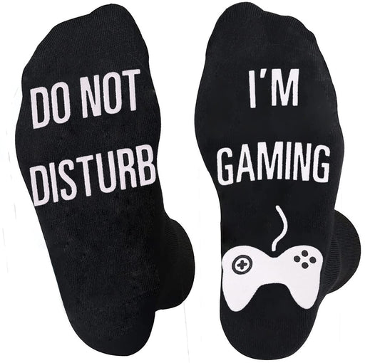NDLBS Funny Christmas Gifts Novelty Gaming Socks Christmas Stocking Stuffers for Men Teens Boys Kids Him Adult Xmas Gifts