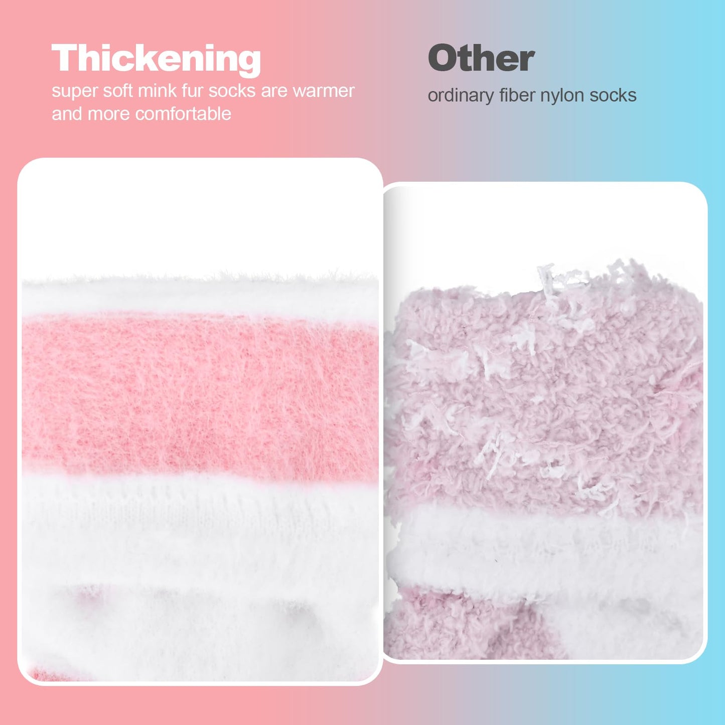 FilmHOO Valentines Day Gifts for Her Wife Fuzzy Socks for Women Cozy Fluffy Warm Socks Birthday Galentines Day Gifts