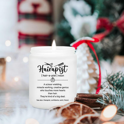 Hair Stylist Gifts for Women Men - Female Hairdresser Gifts Idea, Birthday Christmas Gift for Hairapist Barber Salon Owner Cosmetology Student Graduation Present - Lavender Scented Candle
