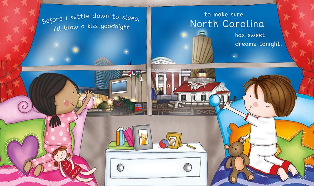 Night-Night North Carolina: A Bedtime Board Book of North Carolina Landmarks