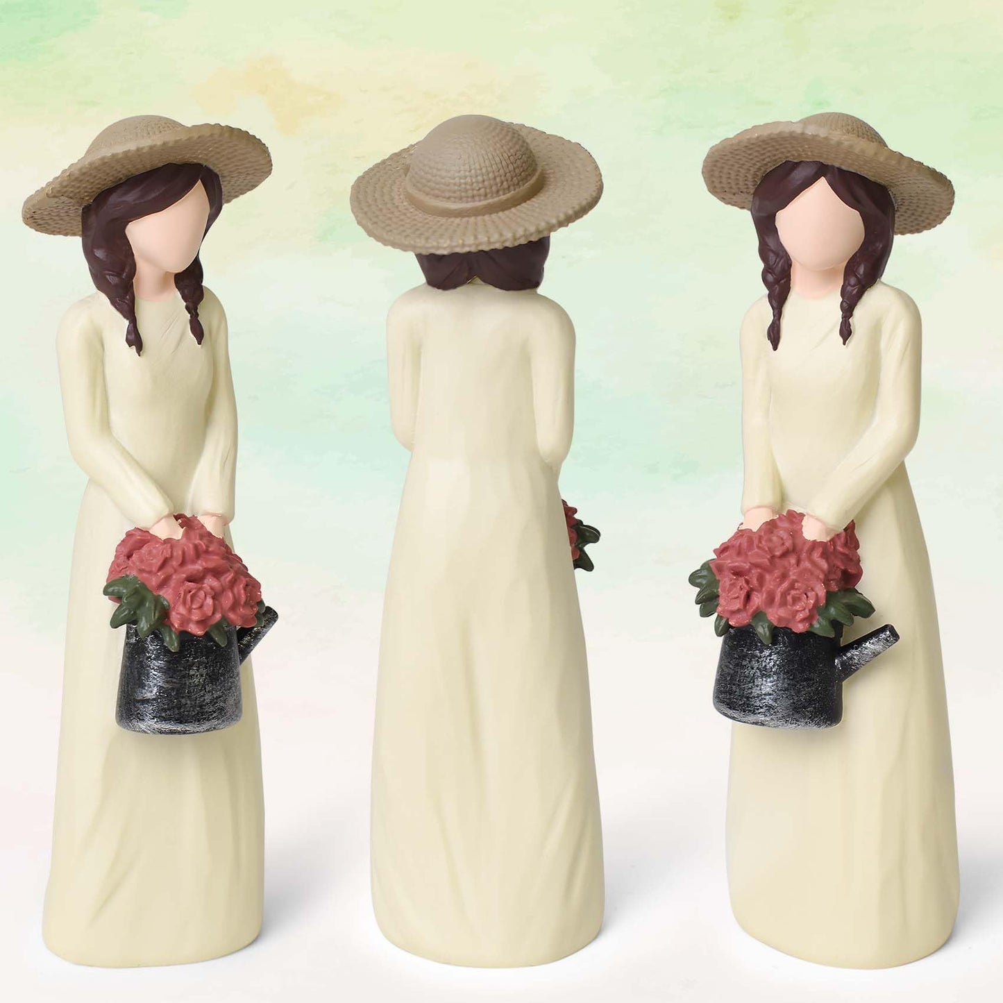 thovorrnl Gardening Gifts for Women, Unusual Garden Gifts for Gardener, Resin Garden Figurines for Gardening Enthusiasts and Nature Lovers, Sculpted Hand-Painted Home Office Shelf Decor