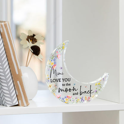 Gifts for Mimi Delicate Mimi Christmas Gifts from Grandkids Acrylic 5.0 x 5.0 Inches Christmas Thanksgiving Birthday Valentine's Day Gifts for Mimi, Gifts Ideas for Mimi