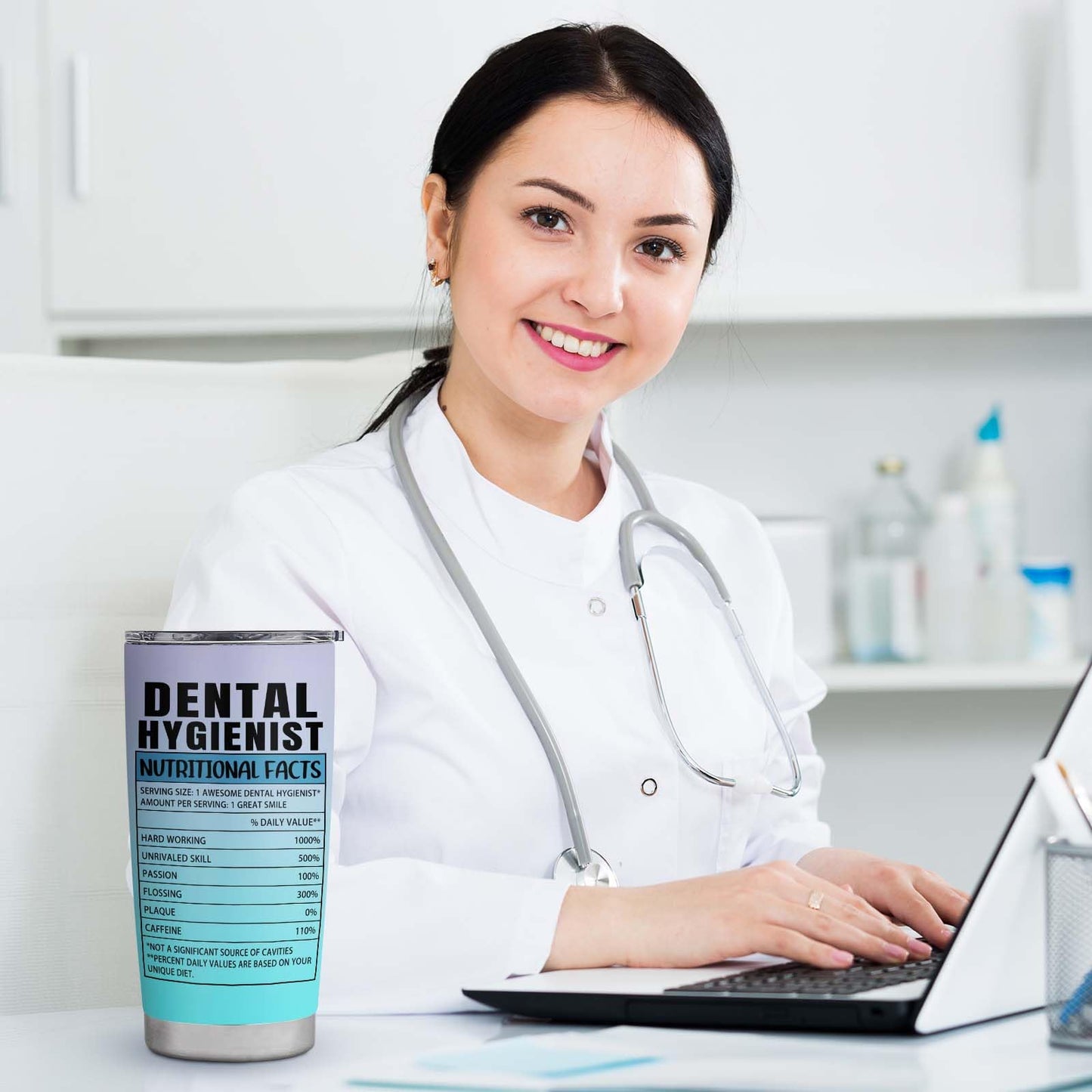 Dental Hygienist Gifts for Women Dental Hygienist Appreciation Week Gifts Graduation Gift Dental Hygienist Must Haves Travel Coffee Tumbler Mug Cup 20oz