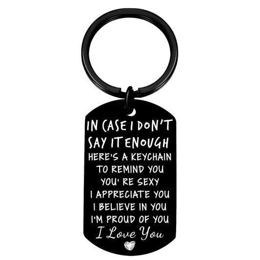 Coolvy Valentines Day Gifts for Him Drive Safe Keychains for Boyfriend Husband Birthday Anniversary Christmas Gifts From Wife