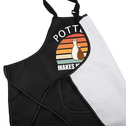 VAMSII Pottery Apron With Pockets - Pottery Lover Gifts - Clay Apron for Potters