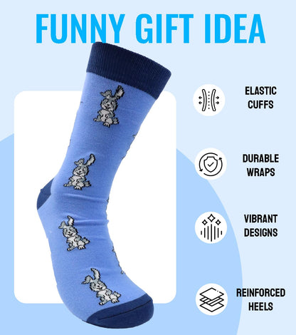 Animal Lover Gifts - Bunny Bird Squirrel Octopus Cat Giraffe Socks