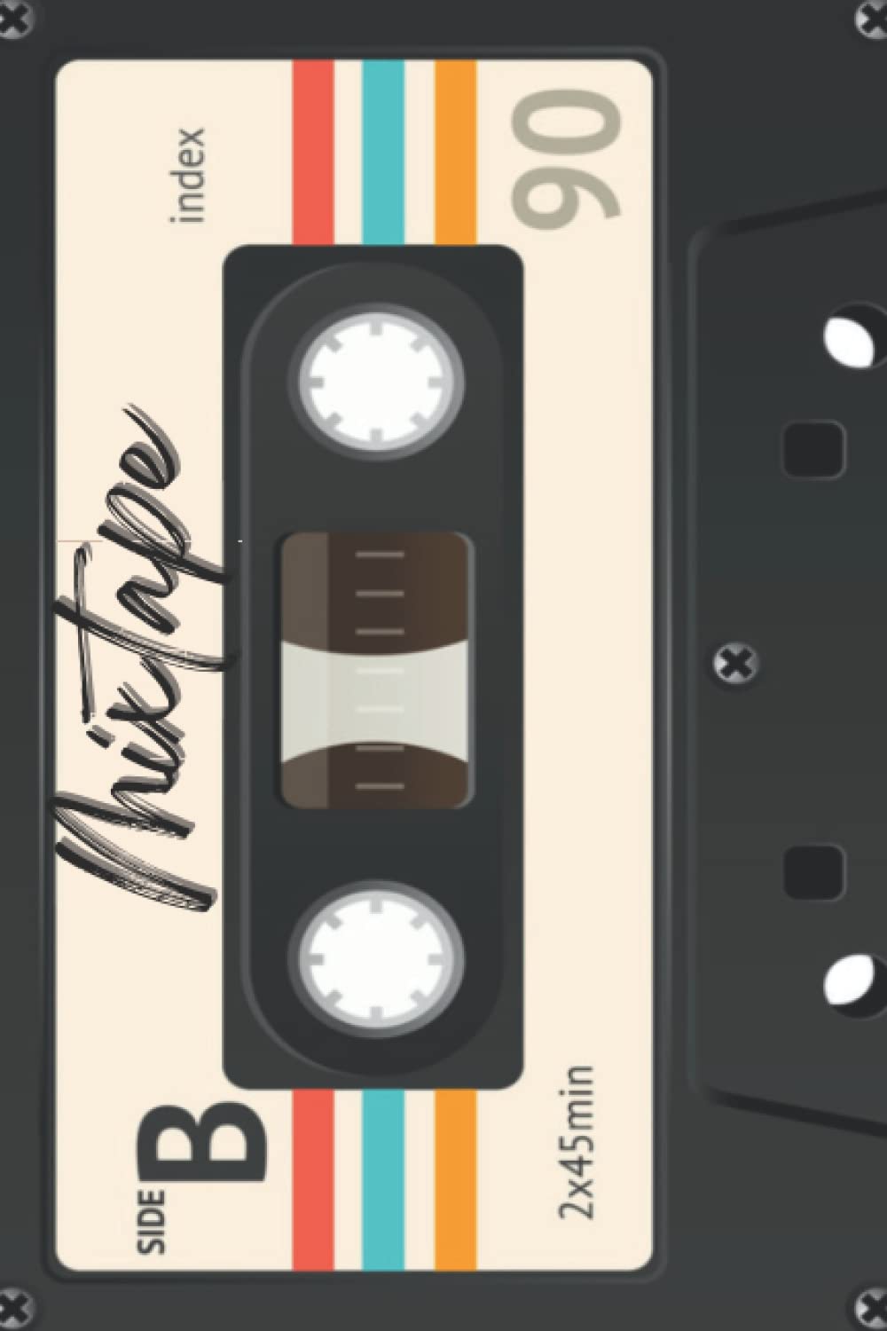 Mixtape Notebook Retro Mixtape Journal Diary Planner - I Love the 80's 90's Lovers Gifts Under 10 Stocking Stuffer