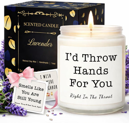 Candles Gifts for Women, Birthday Gifts for Women, Unique Friendship Gift for Womens, Best Friend, Her, Sister, Bestie, Girlfriend, Mom, Funny Scented Candle with Replaceable Stickers