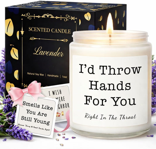 Candles Gifts for Women, Birthday Gifts for Women, Unique Friendship Gift for Womens, Best Friend, Her, Sister, Bestie, Girlfriend, Mom, Funny Scented Candle with Replaceable Stickers