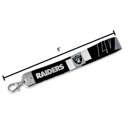 Rico Industries NFL Football Standard Wrist Lanyard Key Chain, Cute Wristlet Strap Holder for Car Keys ID Badges Card Wallet