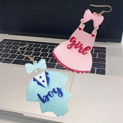 Birthday Earrings Resin Acrylic Glitter Happy Birthday Letter Drop Dangle Earrings for Women Statement Cute Jewelry Party Festive