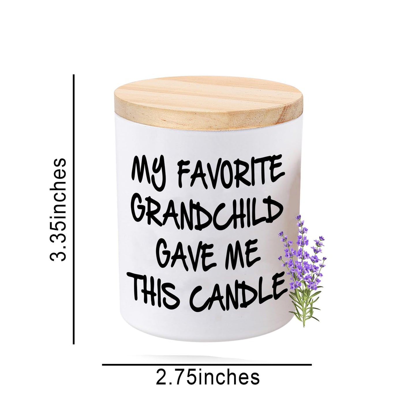 BFJLIFE Gifts for Grandma Grandpa Funny Novelty Unique Christmas Mothers Day Birthday Gifts for Grandpa Grandma Grandparents Lavender Scented Soy Candle