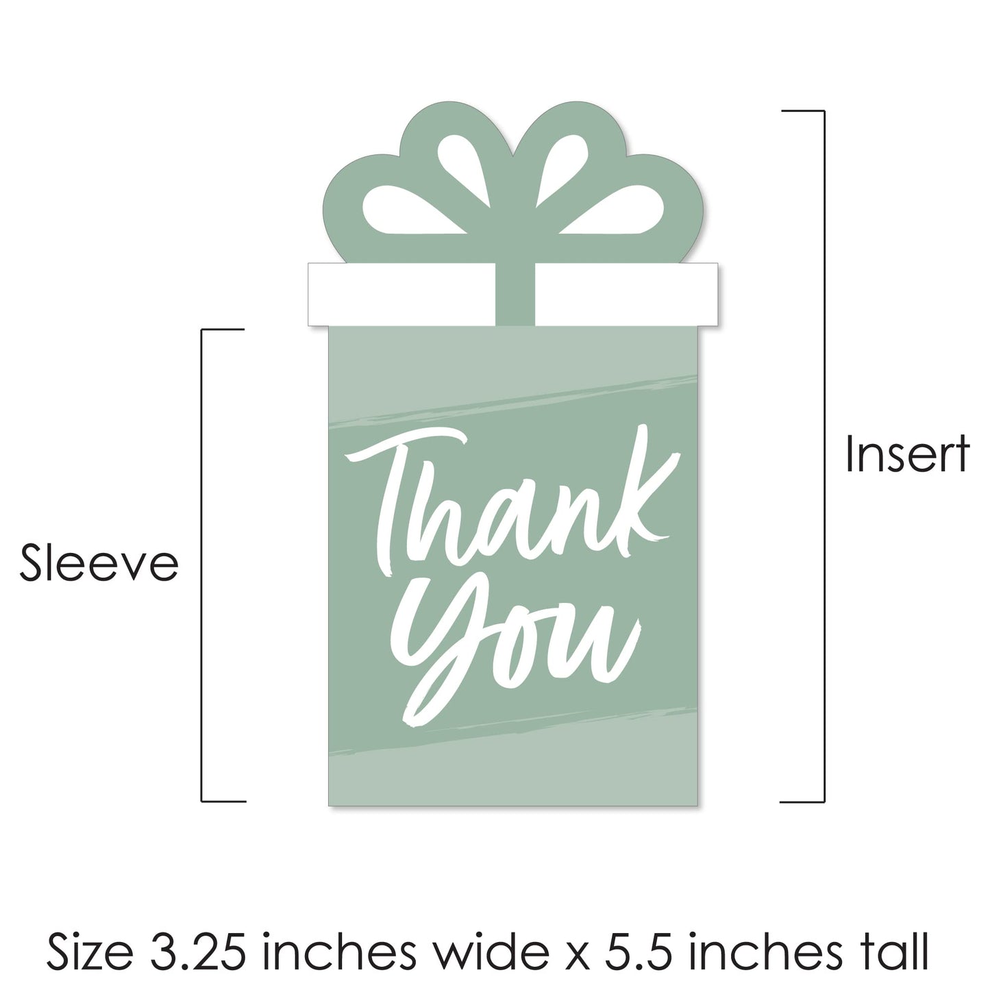 Big Dot of Happiness Assorted Elegantly Simple - Guest Party Favors Money and Gift Card Sleeves - Nifty Gifty Card Holders - Set of 8