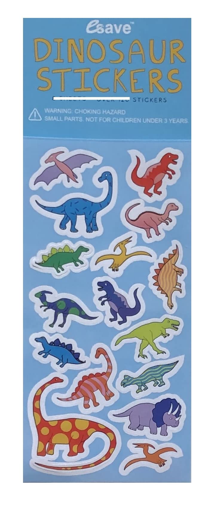 Unique Bluey Birthday Party Supplies Bundle includes 3 Large Plastic Party Favor Tote Bags 13" x 11" and 1 Dinosaur Sticker Sheet