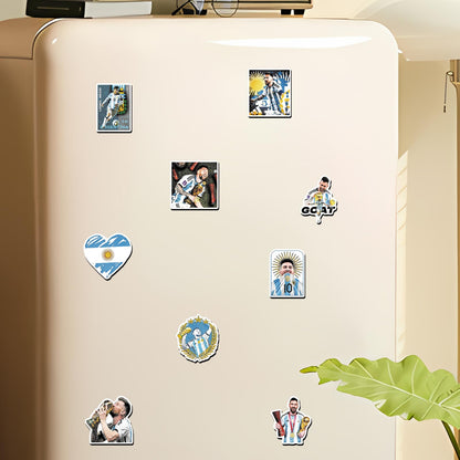 Messi Fridge Magnets Set - 20 Pcs Soccer Star Collectible Refrigerator Magnets, Football Legend Decor for Home Kitchen Office Whiteboard, Gift for Messi Fans & Soccer Lovers