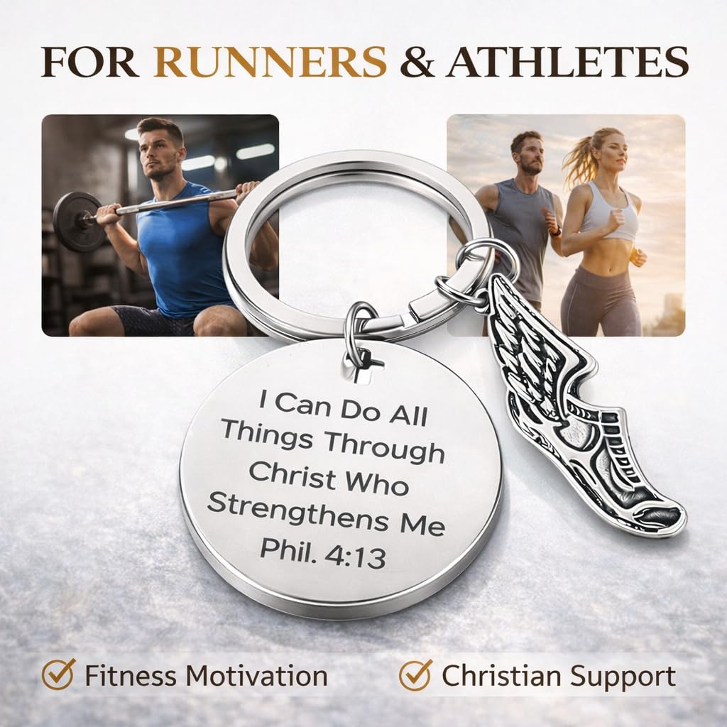 Running Accessories, Runner Gifts for Men, Cross Country Running Gifts for Men and Women, Track and Field Keychain, Track and Field Accessories, Marathon Accessorie