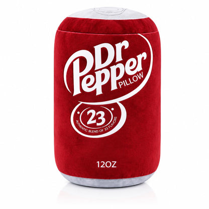 Dr Pepper Pillow Plush, Soda Can Shaped Throw Pillow, Funny Food Plush Cushion, Soft Decorative Pillow for Couch Bed Office, Funny Pillow for Any Occasion, Cute Aesthetic Room Decor for Kids & Adults