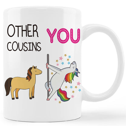 kunlisa Cousins Coffee Mugs for Women Men,Cousins Gifts for Cousin Birthday Gifts for Women Female, Mug-11oz Cup