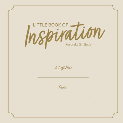 Little Book of Inspiration (Fox Chapel Publishing) Beautiful Gift Book with Uplifting Quotes from Walt Disney, Beyoncé, Nelson Mandela, Eleanor Roosevelt, and More (Thinking of You)