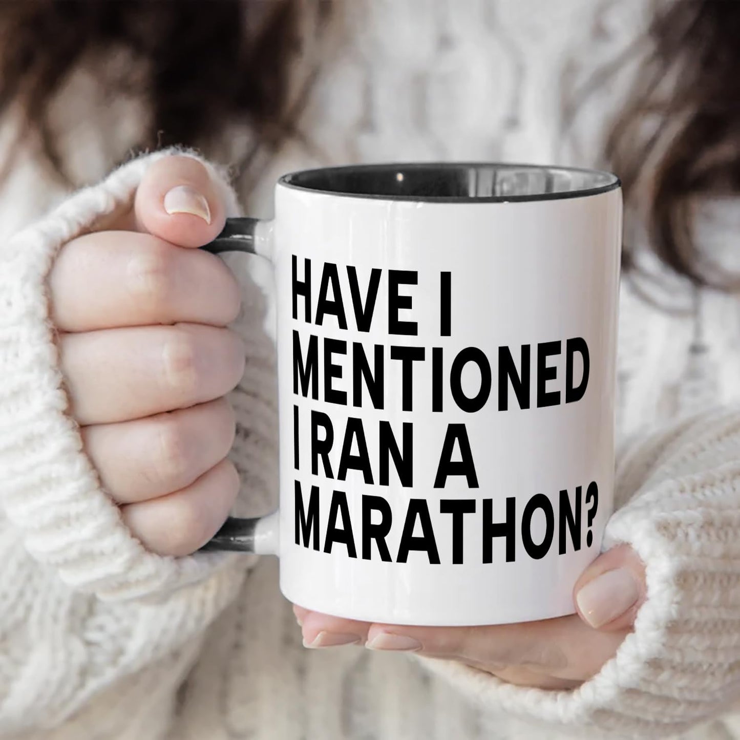 Running Marathon Lover Coffee Mug Gifts for Men and Women, Long Run Finisher Mug, Buddy Trail Fact Hobby Gift