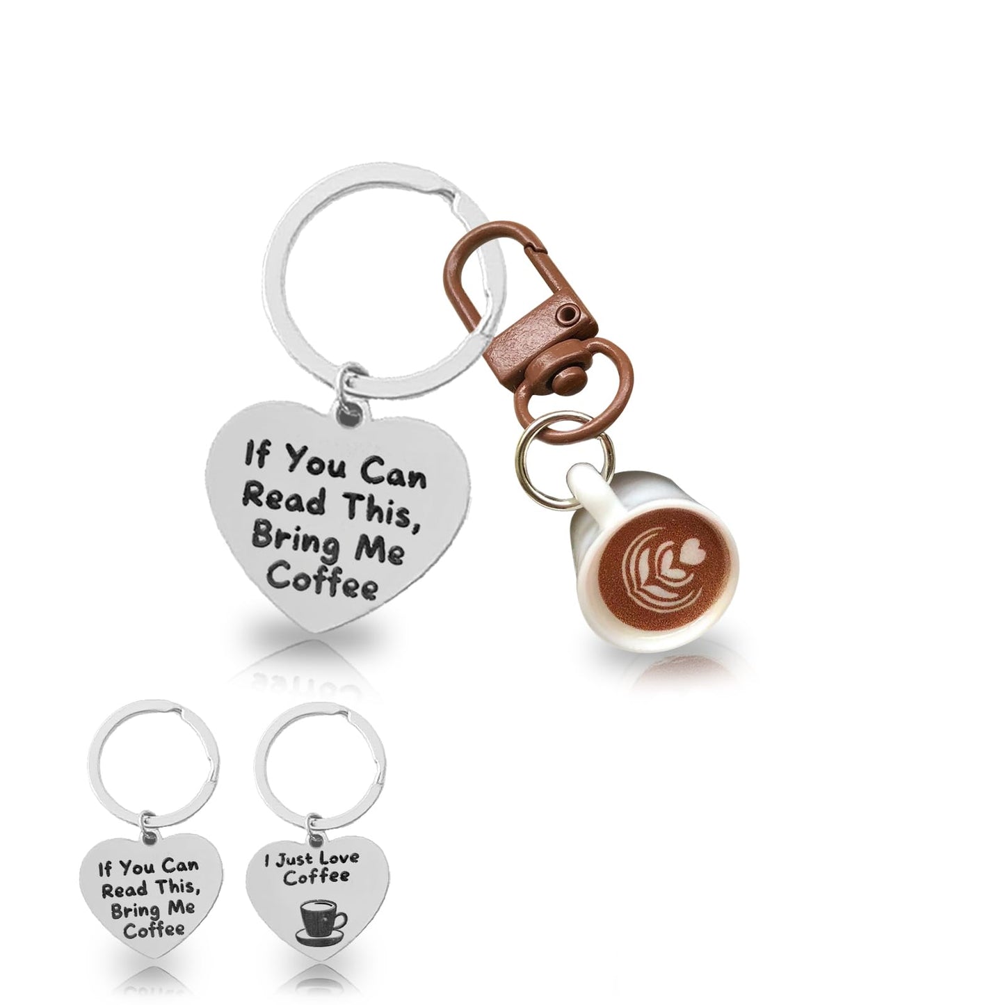 Coffee keychain takeaway bag charm is a great gift for family and friends who love coffee