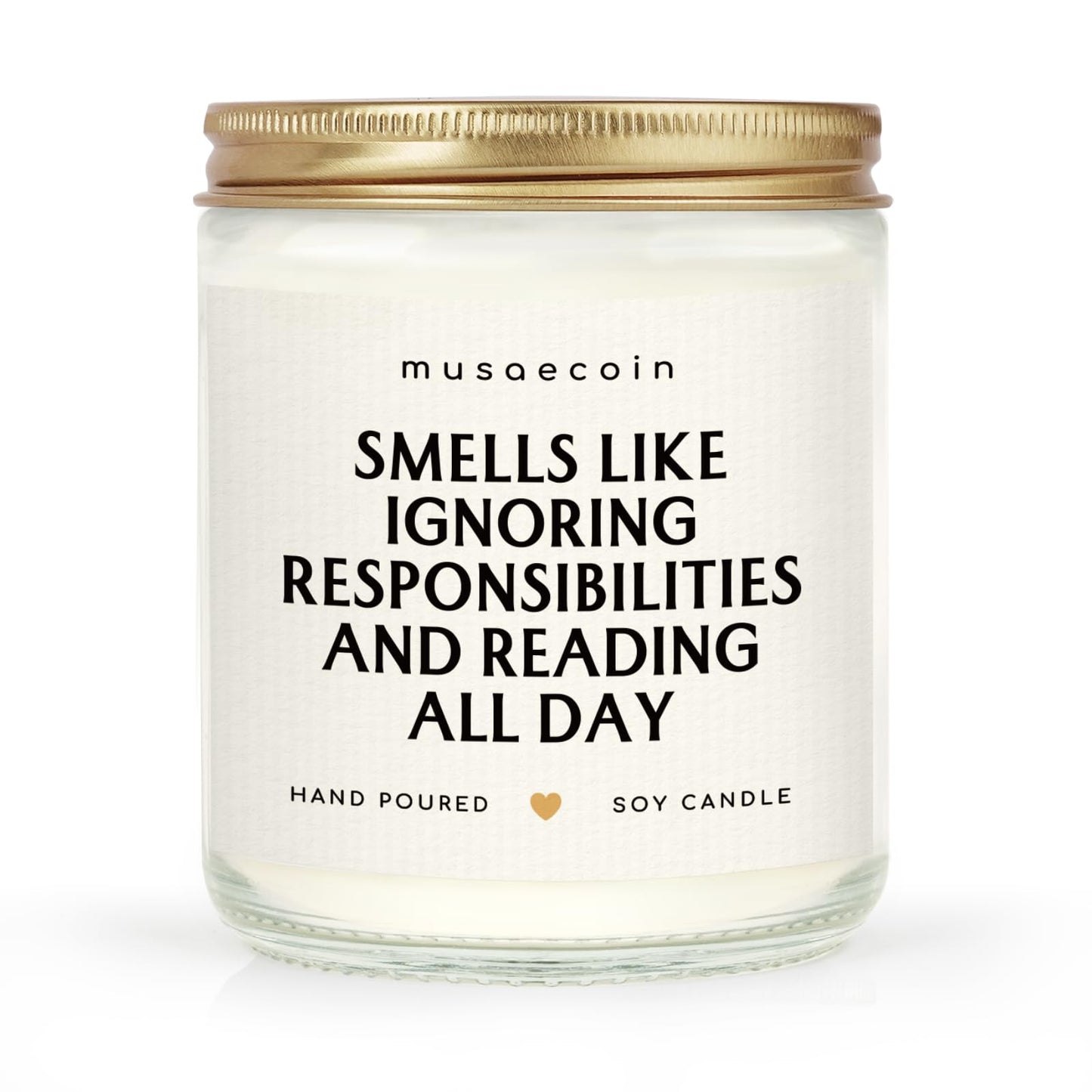Book Lovers Gifts, Funny Gifts for Book Lovers, Birthday Bookish Presents for Readers Librarian Bookworm - Handmade Lavender Candle 7oz